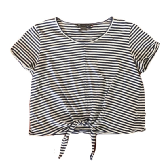 A/X Armani Exchange Tops - 🌟Armani Exchange Striped Tie Front Top